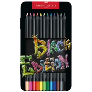 مدادرنگی 12 رنگ فابرکاستل مدل BLACK EDITION