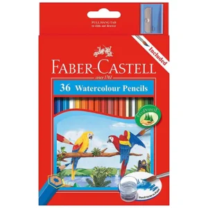 مدادرنگی 36 رنگ فابرکاستل مدل طوطی WATERCOLOUR