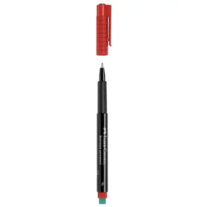 ماژیک پرمننت فابر کاستل مدل MULTIMARK ضخامت 0.6 میلی‌متر رنگ قرمز