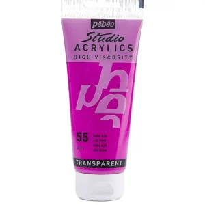 رنگ اکریلیک پ ب او مدل PEBEO STUDIO رنگ AZO PINK کد 55 حجم  100ML