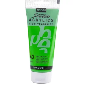 رنگ اکریلیک پ ب او مدل PEBEO STUDIO رنگ CADMIUM GREEN HUE کد 43 حجم  100ML