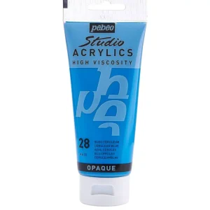 رنگ اکریلیک پ ب او مدل PEBEO STUDIO رنگ CERULEAN BLUE کد 28 حجم  100ML