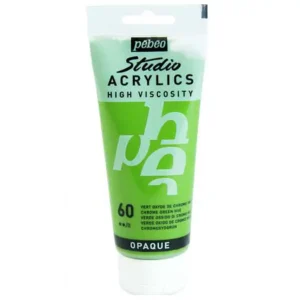 رنگ اکریلیک پ ب او مدل PEBEO STUDIO رنگ CHROME GREEN کد 60 حجم  100ML