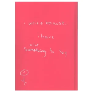 دفتر مشق 100 برگ دات مدل I WRITE BECAUSE