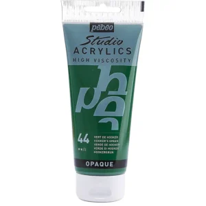 رنگ اکریلیک پ ب او مدل PEBEO STUDIO رنگ HOOKER’S GREEN کد 44 حجم  100ML
