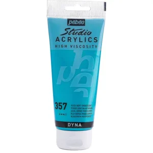 رنگ اکریلیک پ ب او مدل PEBEO STUDIO رنگ IRIDESCENT BLUE GREEN کد 357 حجم  100ML