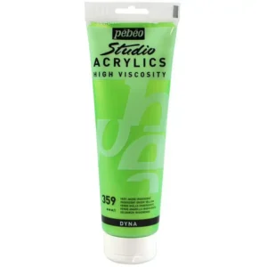 رنگ اکریلیک پ ب او مدل PEBEO STUDIO رنگ IRIDESCENT GREEN YELLOW کد 359 حجم  100ML