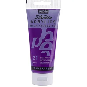 رنگ اکریلیک پ ب او مدل PEBEO STUDIO رنگ ORIENTAL VIOLET کد 21 حجم  100ML