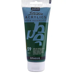 رنگ اکریلیک پ ب او مدل PEBEO STUDIO رنگ OPAQUE SAP GREEN کد 59 حجم  100ML
