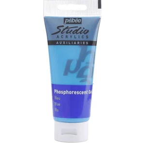 رنگ اکریلیک پ ب او مدل PEBEO STUDIO رنگ PHOSPHORESCENT BLUE حجم  100ML