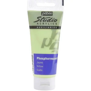 رنگ اکریلیک پ ب او مدل PEBEO STUDIO رنگ PHOSPHORESCENT YELLOW حجم  100ML
