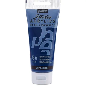 رنگ اکریلیک پ ب او مدل PEBEO STUDIO رنگ PRUSSIAN BLUE HUE کد 56 حجم  100ML