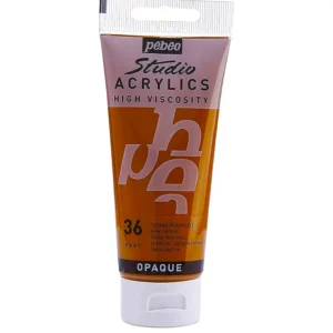 رنگ اکریلیک پ ب او مدل PEBEO STUDIO رنگ RAW SIENNA کد 36 حجم  100ML