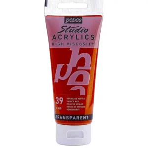 رنگ اکریلیک پ ب او مدل PEBEO STUDIO رنگ VENICE RED کد 39 حجم  100ML