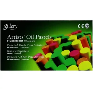 پاستل روغنی 12 رنگ گالری مدل FLUORESCENT
