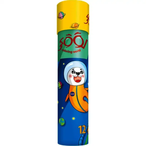Cylindrical Loki 12-color colored pencil