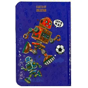دفتر فانتزی خط دار 80 برگ کینگ مدل FANTASY طرح روبو فوتبال