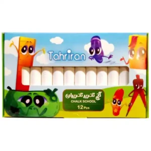 گچ تحریر سفید تحریران بسته 12 عددی