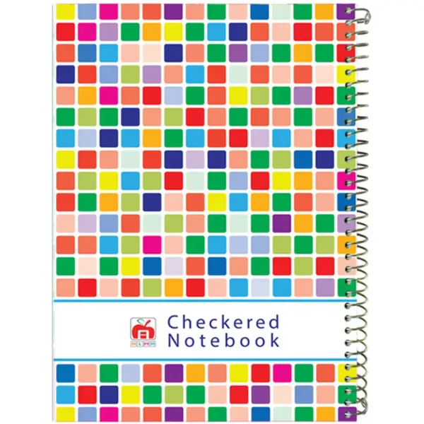 60-sheet checkered notebook, seedling model 7658