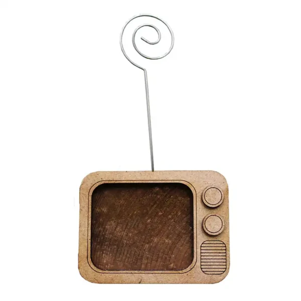 TV model wooden holder