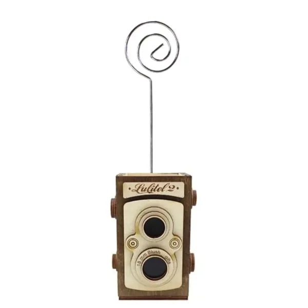 Vintage camera model wooden holder
