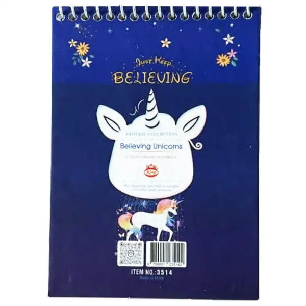 King 100 sheet notebook, model 3514