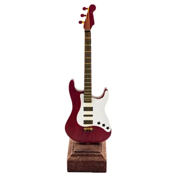 Electric guitar model wooden instrument