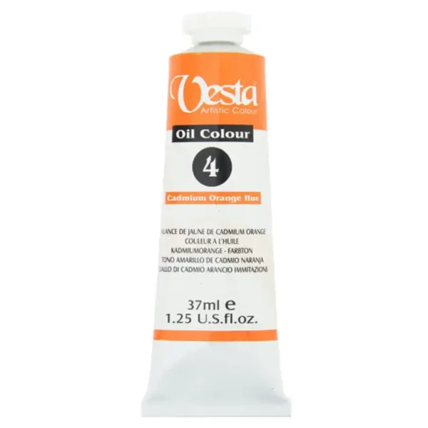 Vesta oil color, Cadmium Orange Hue, code 4, volume 37ML