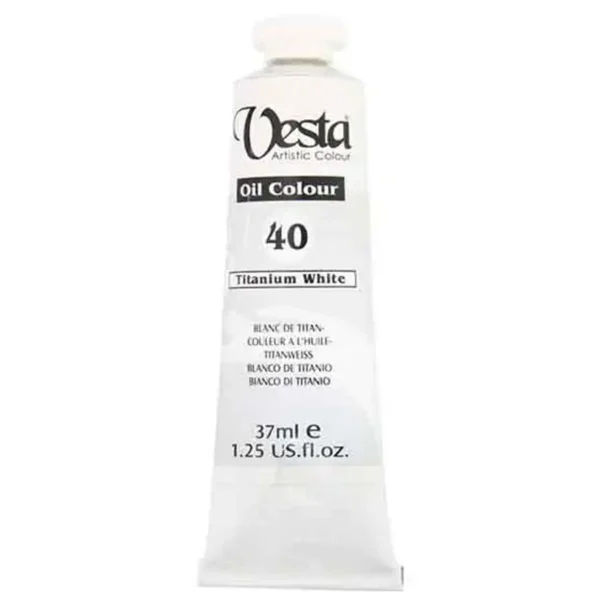 Vesta oil color, Titanium White color, code 40, volume 37ML