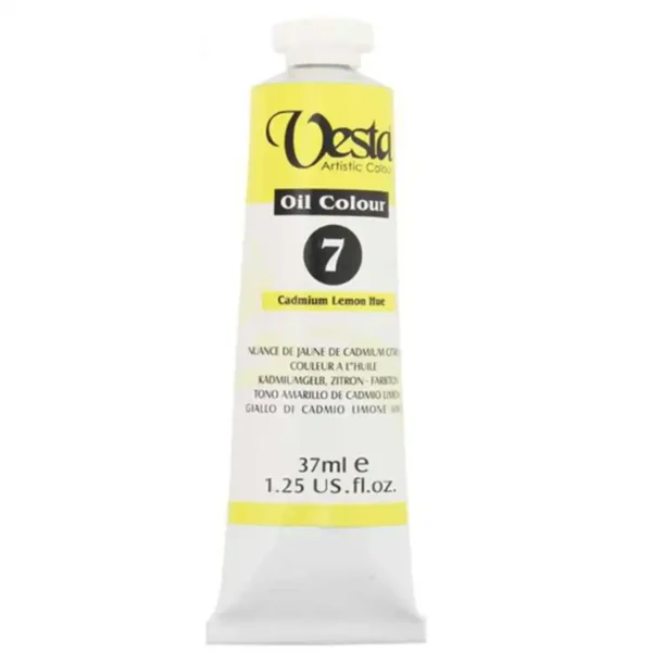 Vesta oil paint Cadmium Lemon Hue color code 7 Volume 37ml