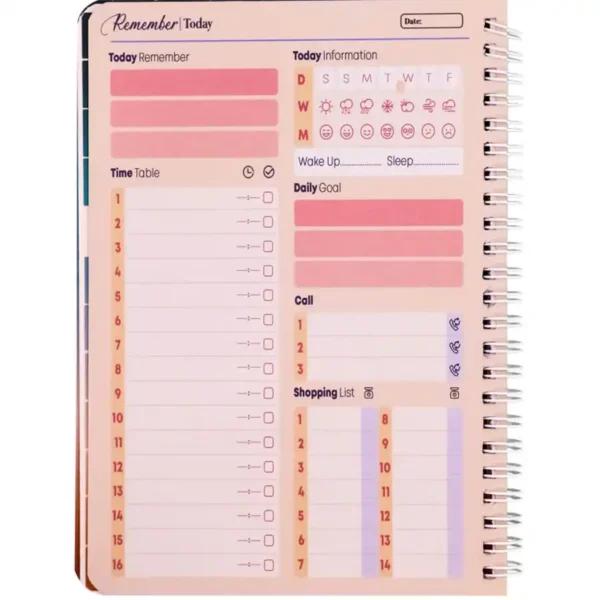Office planner, daily planning, puzzle model, remember