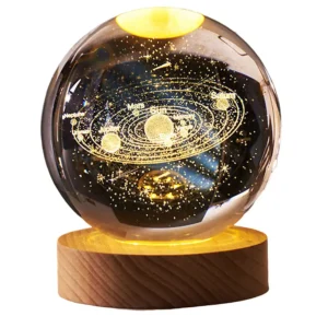 گوی کریستالی چراغدار طرح منظومه