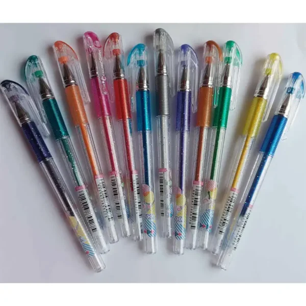 C-class fountain pen, wreath model, Glitter pen, pack of 12