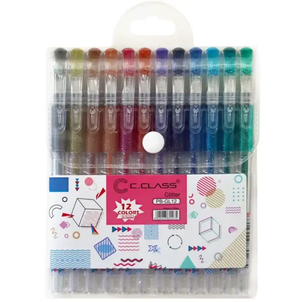 c-class-fountain-pen-wreath-model-glitter-pen-pack-of-12