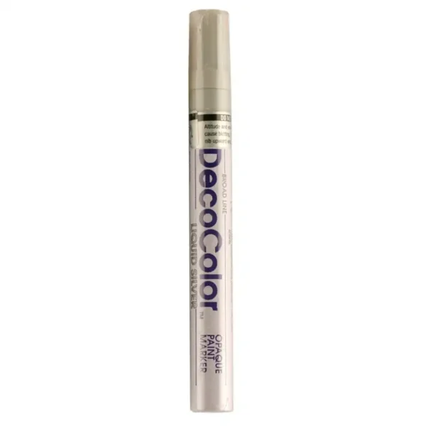 Marvi Yoshida magic marker, Decocolor model, silver color