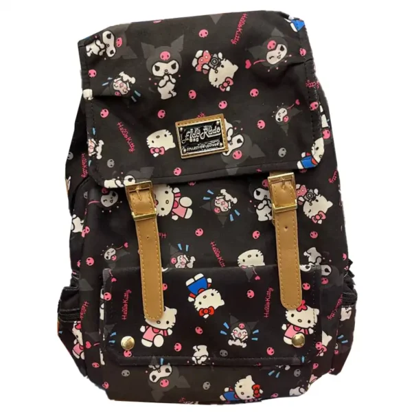 Kitty model velvet backpack