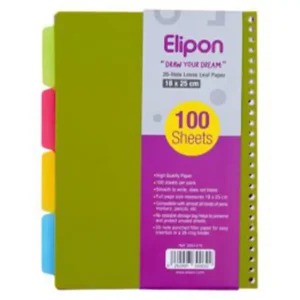 کاغذ کلاسور 100 برگ الیپون سایز A4