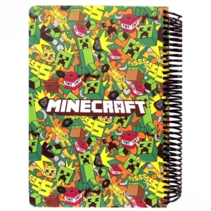 دفتر مشق 100 برگ لانگو مدل MINECRAFT