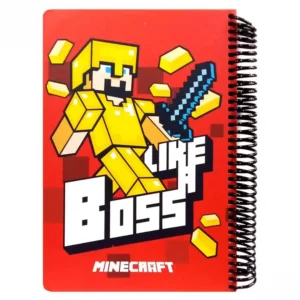 دفتر مشق 100 برگ لانگو مدل MINECRAFT