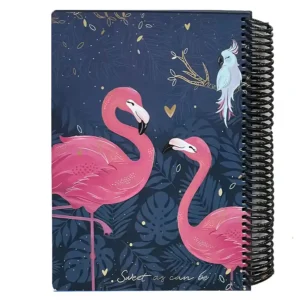 دفتر مشق 100 برگ لانگو مدل FLAMINGO