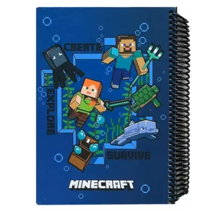 دفتر مشق 100 برگ لانگو مدل MINECRAFT