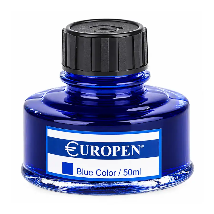 European blue fountain pen ink