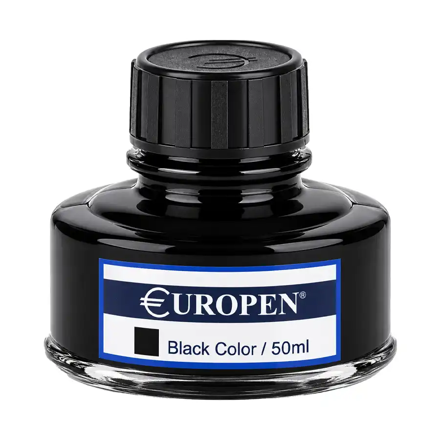 Europen fountain pen ink, black