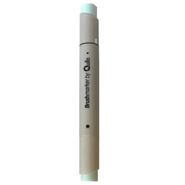 Quiello double-ended marker, brush model, turquoise green color 646