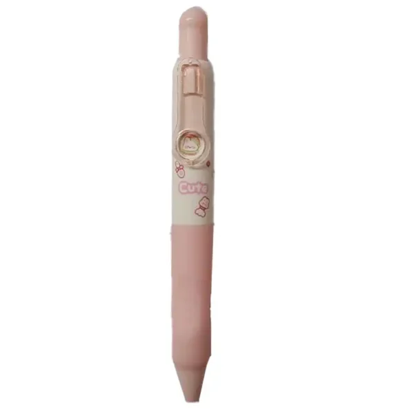 Cute pink fantasy pencil with a Moody rabbit pattern