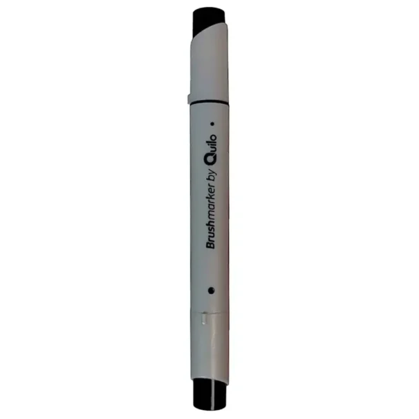 Quiello double-ended marker, brush model, black 900