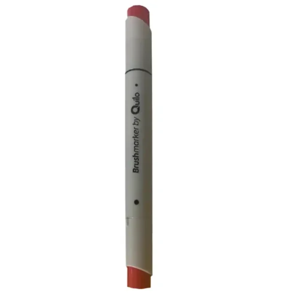 Quiello double-ended marker, brush model, color: sarlet 352