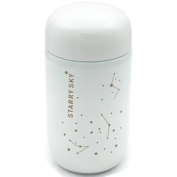 Sky Travel Mug, Starry Sky Model, White Color, Volume 200 ml