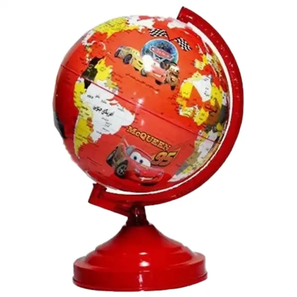 Illuminated globe, idea of ​​model cars, size 20 cm