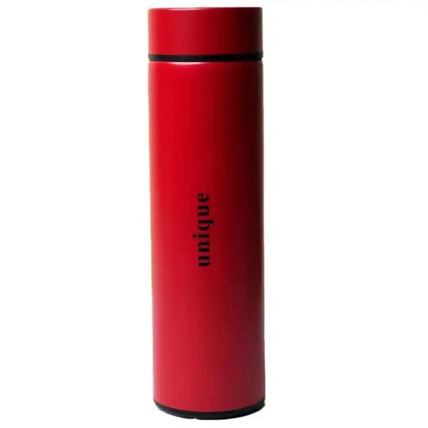 Unique flask, graduated model, red color, 500 ml